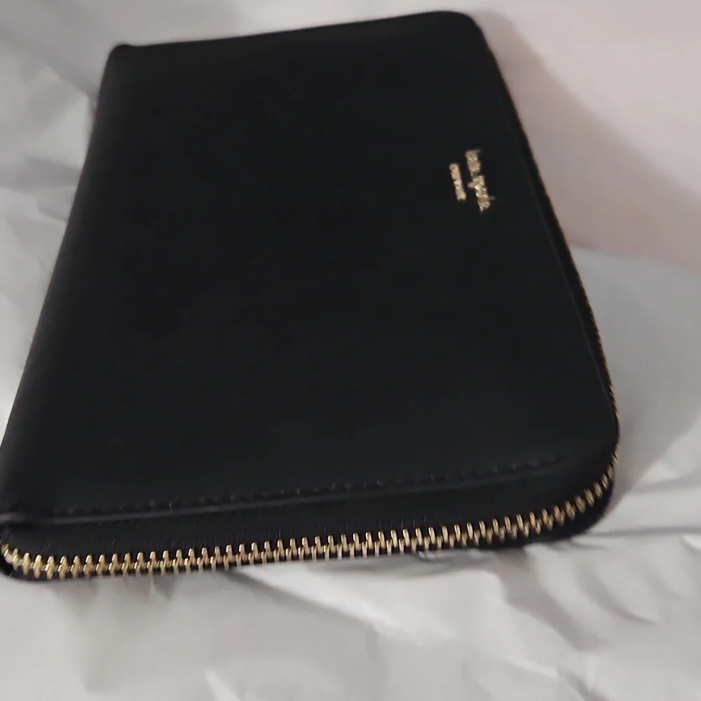 💖❤️Kate Spade Large Black Zippy Wallet - great condition❣️💕